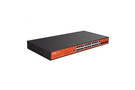 WI-TEK 24port 370w FULL PoE WI-PCMS328GF GIGABIT 4X SFP Yönetilebilir Switch
