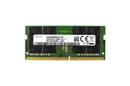 SAMSUNG 32GB DDR4 3200MHZ NOTEBOOK RAM VALUE 471A4G43ABM1-VWE