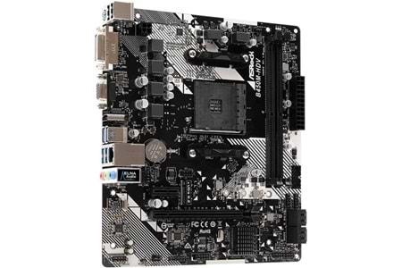 ASROCK B450M-HDV R4.0 DDR4 HDMI DVI PCIe 16X v4.0 AM4 mATX