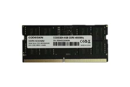 CODEGEN 8GB DDR5 4800MHZ NOTEBOOK RAM VALUE CDG-NBD538400/8G