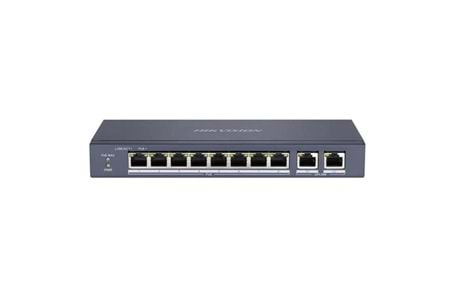 HIKVISION 8port 60w FULL PoE DS-3E0310P-E/M 10/100 Yönetilemez Switch Metal