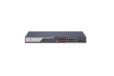 HIKVISION 16port 225w FULL PoE DS-3E0318P-E(C) 10/100 2X UPLINK-2X SFP Yönetilemez Switch