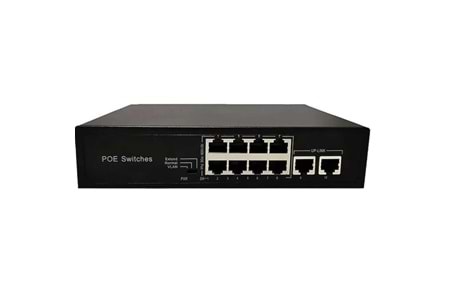 ODS 8port 96w FULL PoE 08ODS-R-8P2U 10/100 2X-UPLINK Yönetilemez Switch