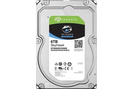 SEAGATE 6TB SKYHAWK ST6000VX008 5900 RPM 256MB SATA-3 Güvenlik Diski