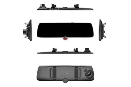 TWOGO GO-403 Ayna Monitör 3 Kamera Destekli Araç DVR