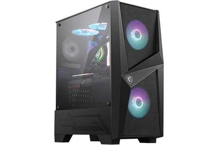 -MSI 750W 80+ BRONZE MAG FORGE 100R Gaming Mid-Tower PC Kasası Siyah