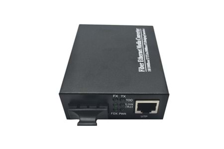 BIFO 09MC-100SCSMDXA SM Fiber Converter Ethernet Medya Dönüştürücü DX 20KM