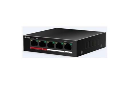 HILOOK 4port+1UPLINK 35w FULL PoE NS-0105P-35(B) 10/100 Yönetilemez Switch