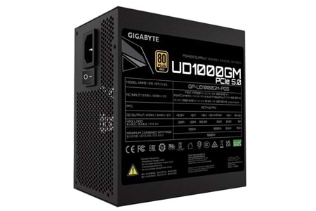 GIGABYTE 1000W 80+ GOLD GP-UD1000GM PG5 PCIE 5.0 Tam Modüler Power Supply