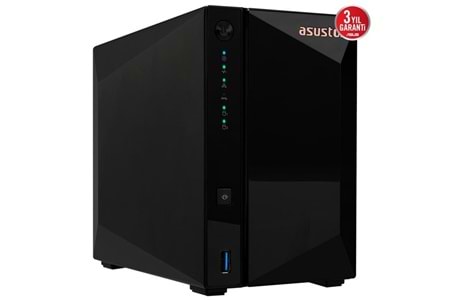 ASUSTOR AS3302T v2 REALTEK QC 2 GB RAM- 2-diskli Nas Server (Disksiz)