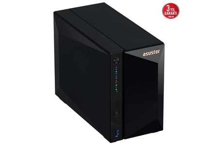 ASUSTOR AS3302T v2 REALTEK QC 2 GB RAM- 2-diskli Nas Server (Disksiz)