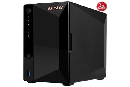 ASUSTOR AS3302T v2 REALTEK QC 2 GB RAM- 2-diskli Nas Server (Disksiz)