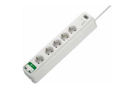 SCHNEIDER 6-lı PM5U-GR Akım Koruma Prizi Beyaz