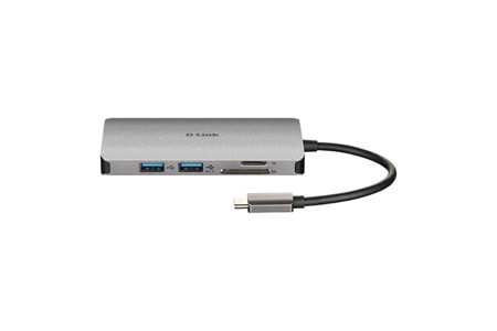 D-LINK DUB-C106 0.15metre TYPE-C - HDMI_USB 3.0 Çevirici Adaptör 4K-60Hz/100W