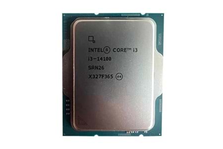 INTEL CORE i3 14100 17MB 4çekirdekli O/B UHD VGA 1700p 58w Kutusuz+Fansız