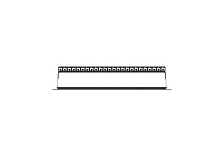 AGER 1U 24port Cat6 Utp Boş Patch Panel AC-610-24