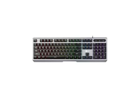 LENOVO LECOO KB121 USB Q Trk Rainbow Aydınlatmalı Mekanik Hisli Metalik Gaming Klavye