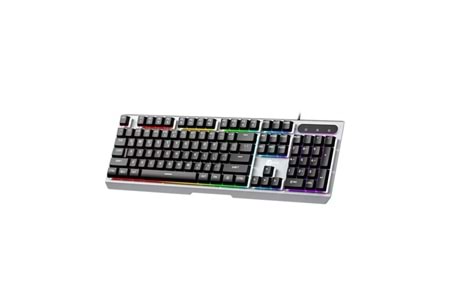 LENOVO LECOO KB121 USB Q Trk Rainbow Aydınlatmalı Mekanik Hisli Metalik Gaming Klavye