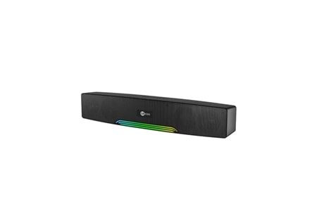 LENOVO LECOO DS109 Stereo Bluetooth AUX-TF/USB Siyah 10w RMS Soundbar Speaker RGB Ledli
