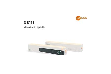 LENOVO LECOO DS111 Stereo USB+3.5mm Jack Siyah 6w RMS Soundbar Speaker