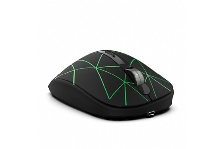 INCA IWM-051T Kablosuz Led Aydınlatmalı Sessiz Şarjlı 1600dpi Gaming Optic Siyah Mouse