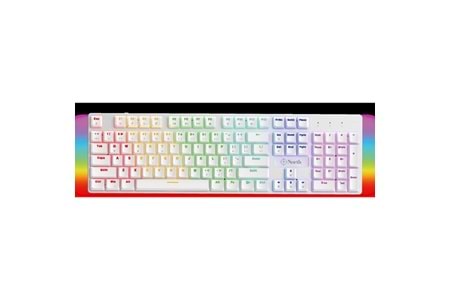 NORTH Shield Q Trk RGB Led / Mekanik Kırmızı Switch Beyaz Gaming Klavye