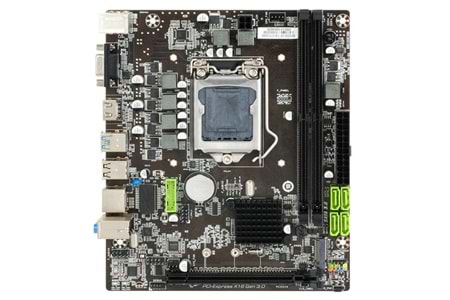 SecLife H310CDA1 B250 (6.7.8.9. nesil desteği) DDR4 HDMI PCIe 16X v2.0 1151p mATX