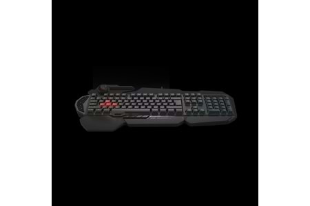 BLOODY B310N USB Q Trk RGB Led Aydınlatmalı Mekanik Hisli Siyah Gaming Klavye Bilek Destekli