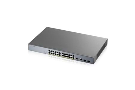 ZyXEL 24port 375w FULL PoE GS1350-26HP GIGABIT 2X SFP Yönetilebilir Switch