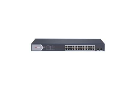 HIKVISION 24port 370w FULL PoE DS-3E1526P-SI GIGABIT 2X SFP Akıllı Yönetilebilir Switch Rack Mount