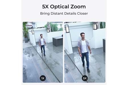 REOLINK 8MP DOME Motorize 5x Zoom P437 IP Güvenlik Kamerası PoE IP67, Renkli