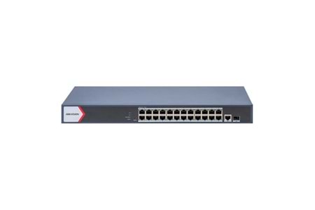 HIKVISION 24port 230w FULL PoE DS-3E1526P-EI/M GIGABIT 1X-UPLINK,1XSFP Yönetilemez Switch Metal