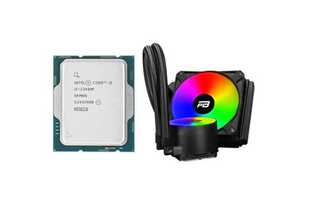 INTEL CORE i5 13400F 30MB 10çekirdekli VGA YOK 1700p 65w Sıvı Soğutmalı Fanlı