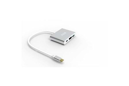 INCA ITPC-04TX 0.15metre TYPE-C - HDMI Görüntü Adaptörü Gümüş 100W