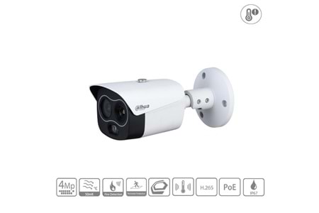 DAHUA 4MP BULLET DHI-TPC-BF1241-T-S2 MİNİ HİBRİT IP TERMAL KAMERA