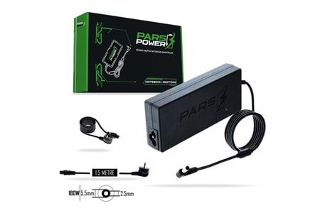 PARS POWER PRS-010 180W 19.5V 9.32A- 5.5*2.5MM Siyah ADAPTÖR