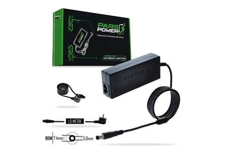 PARS POWER PRS-022 90W 19.5V 4.74A- 7.4*5.0MM Siyah ADAPTÖR