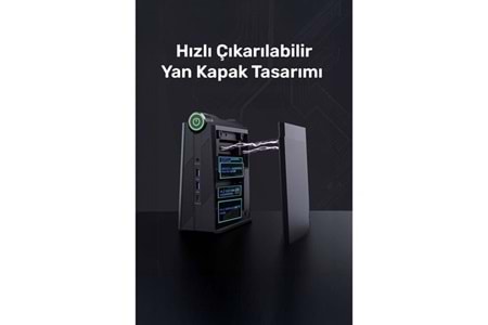 RAXIUS MP AM08 PRO R7 780M-845HS001 RYZEN 7 8845HS 8GB RAM 512GB NVME O/B UHD FDOS MINI PC