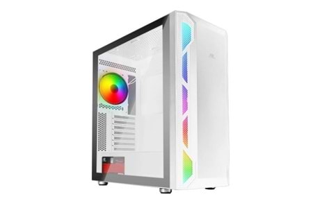 POWERBOOST 650W 80+ PB-P3701BW MESH GAMING ATX Beyaz Oyun Kasası