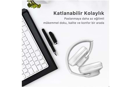 BİX BH2-IG BUZ GRİSİ SOUNDCRAFT BH2 KATLANABİLİR KULAKÜSTÜ KABLOSUZ KULAKLIK