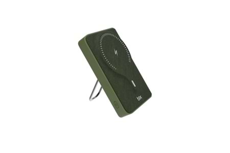 BİX 10000mAh BXPB105-GRE 22.5W-15W Type-C Micro USB KABLOSUZ LED GÖSTERGELİ Yeşil POWERBANK