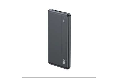 BİX 10000mAh BXPB108-BK 2x USB LED BİLDİRİMLİ Siyah POWERBANK