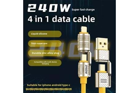 CODEGEN CDG-CNV88 Lightning 1.5 metre Şarj ve Data Kablosu 240W