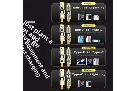 CODEGEN CDG-CNV88 Lightning 1.5 metre Şarj ve Data Kablosu 240W