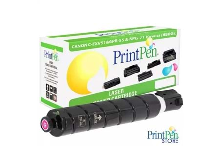 Prıntpen Canon C-Exv51&Gpr-55 & Npg-71 Yellow (680Gr./60K)