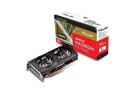 SAPPHIRE 8GB RX7600 PULSE 11324-01-20G GDDR6 HDMI-DP PCIE 4.0