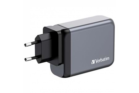 VERBATIM GNC-100 100W 4-Bağlantı Noktalı GaN Duvar Şarj Cihazı