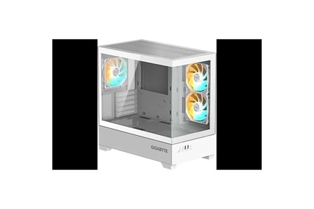 GIGABYTE GB-C201PI PANORAMIK GAMING MID-TOWER PC KASASI BEYAZ 360MM SIVI SOĞUTUCU DESTEĞİ
