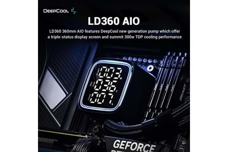 DEEPCOOL 360MM LD360 RGB AM5-1700P SIVI SOĞUTMALI İŞLEMCİ FANI