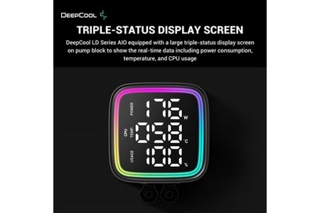 DEEPCOOL 360MM LD360 RGB AM5-1700P SIVI SOĞUTMALI İŞLEMCİ FANI